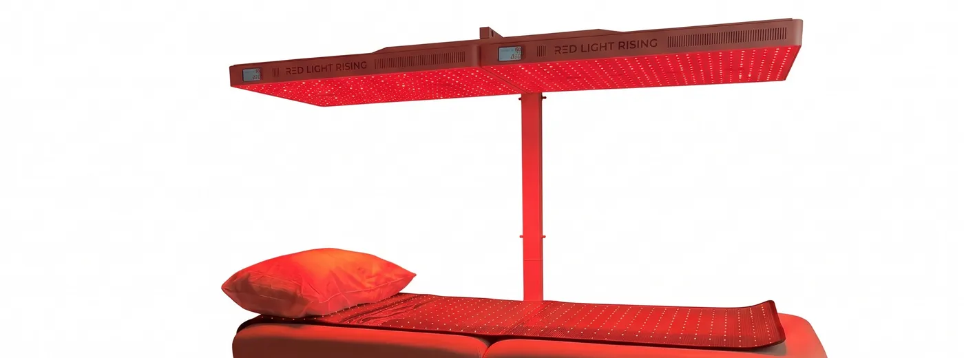 The 1.8m Overhead Red Light Therapy Panel and Full-Body Mat Setup